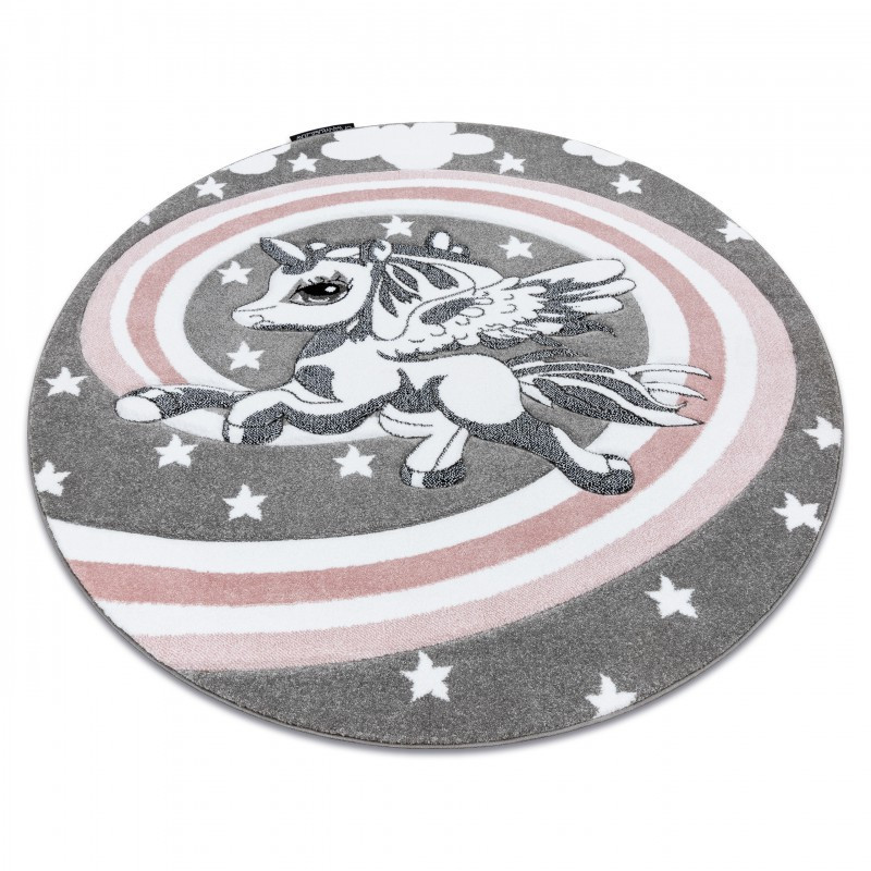 Dětský kusový koberec Petit Pony grey kruh 5