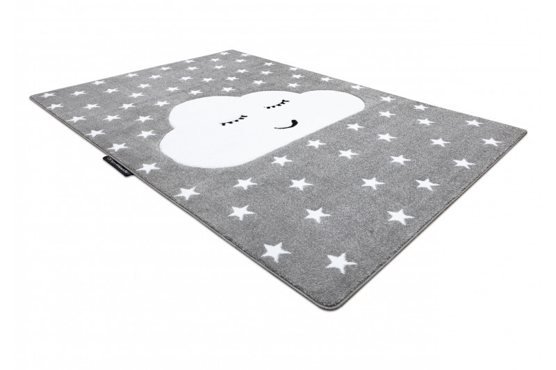 Dětský kusový koberec Petit Cloud stars grey 2