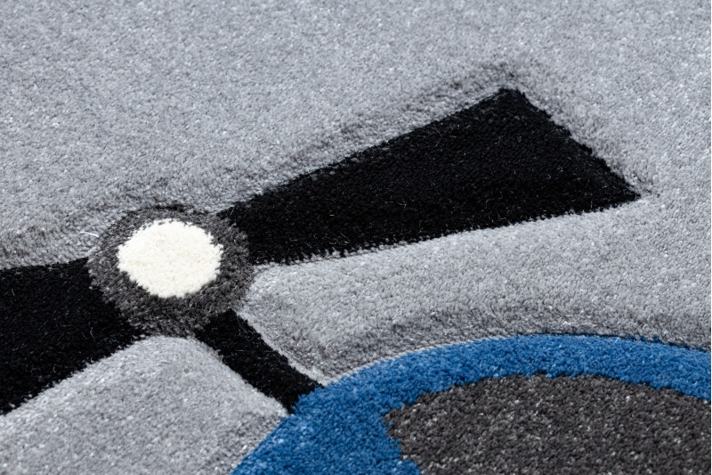 Dětský kusový koberec Petit Toys cars grey 2