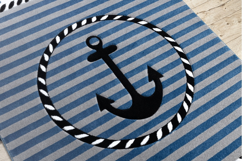 Dětský kusový koberec Petit Marine anchor sea blue 4