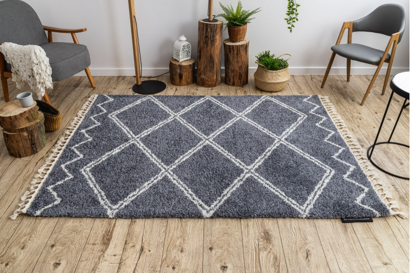 Kusový koberec Berber Asila B5970 grey and white 4