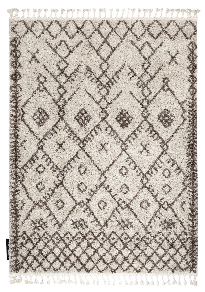Kusový koberec Berber Tanger B5940 cream and brown