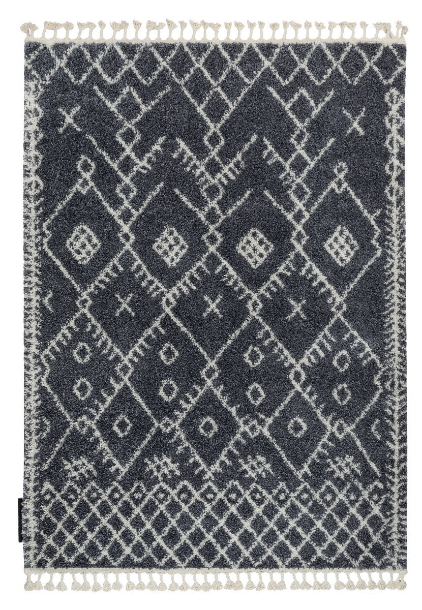 Kusový koberec Berber Tanger B5940 grey and white