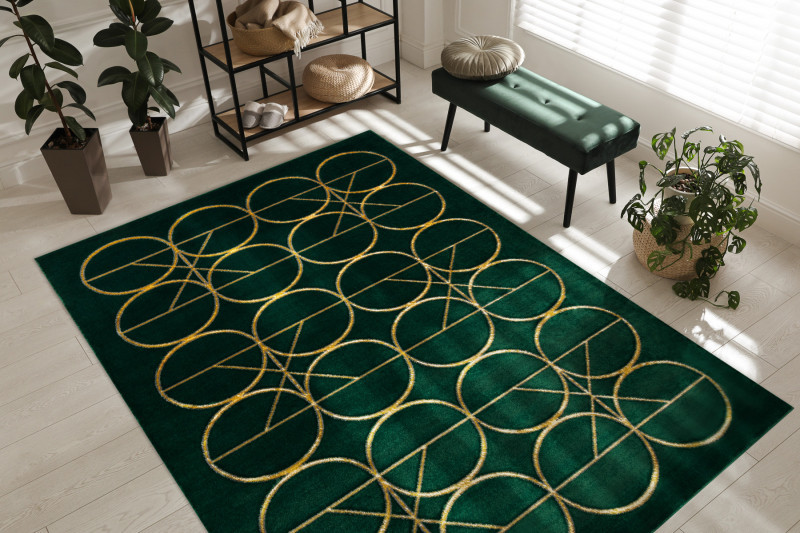 Kusový koberec Emerald 1010 green and gold 2