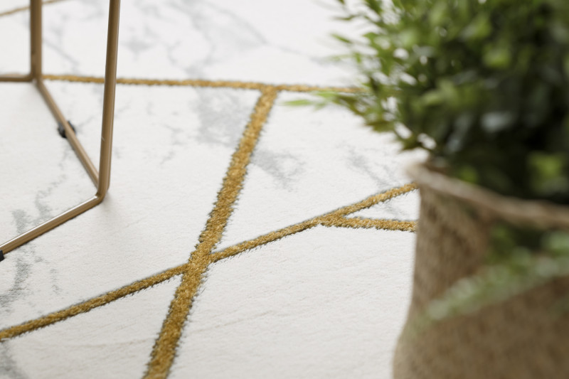 Kusový koberec Emerald geometric 1012 cream and gold 80x150 cm (obrázek 12)