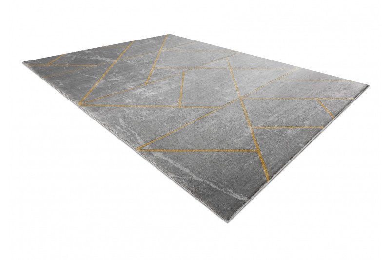 Kusový koberec Emerald geometric 1012 grey and gold 3