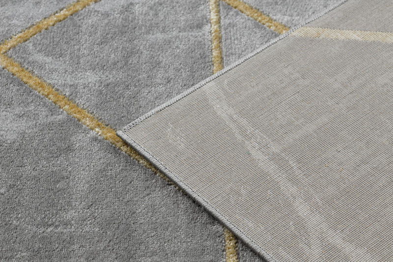 Kusový koberec Emerald geometric 1012 grey and gold 80x150 cm (obrázek 11)