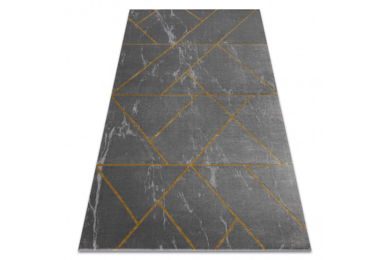 Kusový koberec Emerald geometric 1012 grey and gold 80x150 cm (obrázek 12)
