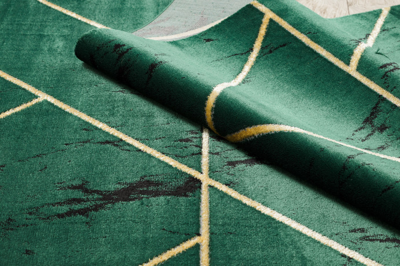 Kusový koberec Emerald geometric 1012 green and gold 5