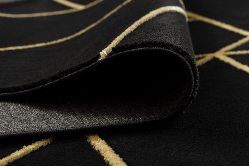 Kusový koberec Emerald geometric 1012 black and gold 2