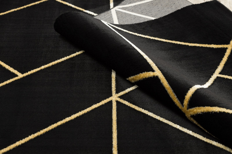 Kusový koberec Emerald geometric 1012 black and gold 4