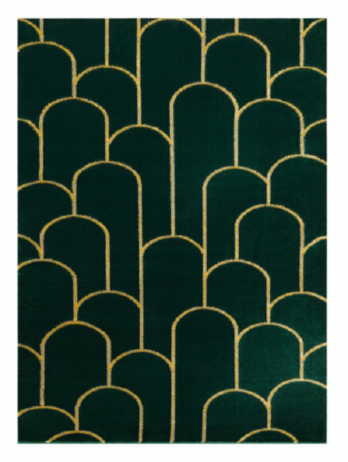 Kusový koberec Emerald 1021 green and gold
