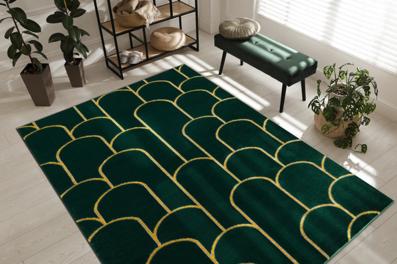 Kusový koberec Emerald 1021 green and gold 5