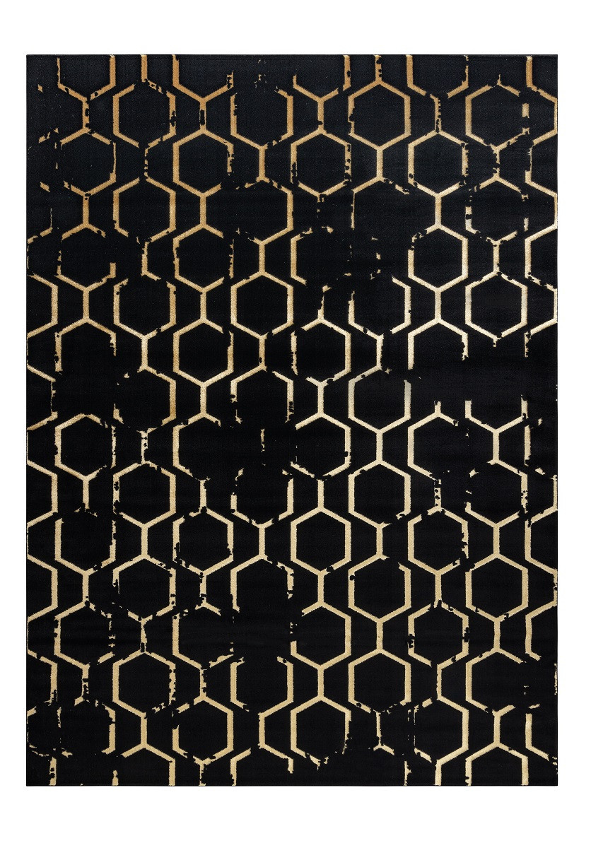 Kusový koberec Gloss BB407C C72 86 black/gold