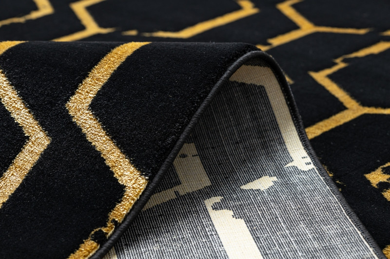 Kusový koberec Gloss BB407C C72 86 black/gold 120x170 cm (obrázek 6)