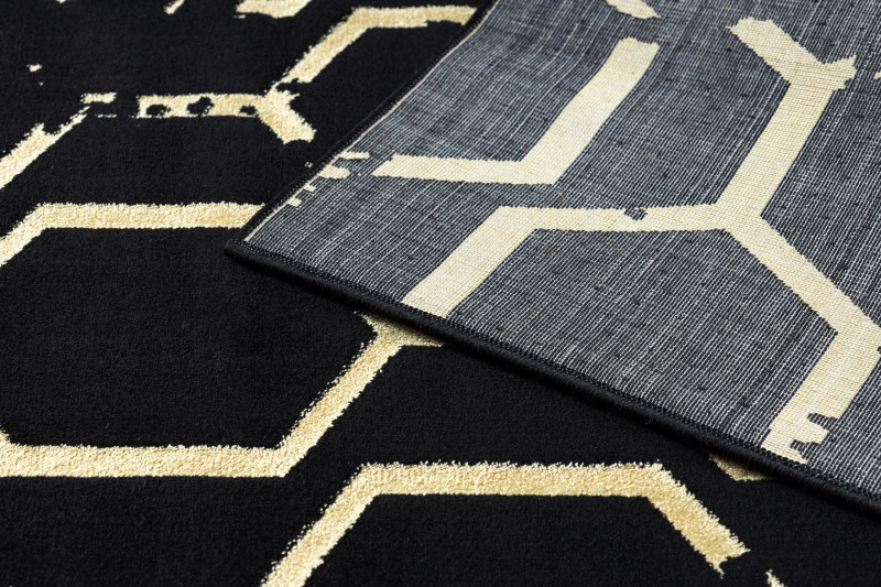Kusový koberec Gloss BB407C C72 86 black/gold 120x170 cm (obrázek 11)