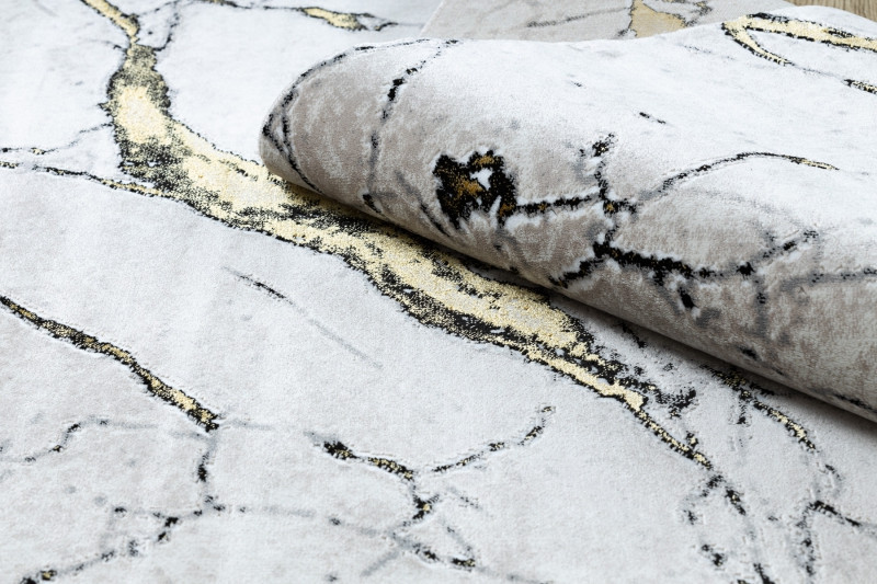 Kusový koberec Gloss 529A 53 3D mramor ivory/beige 3