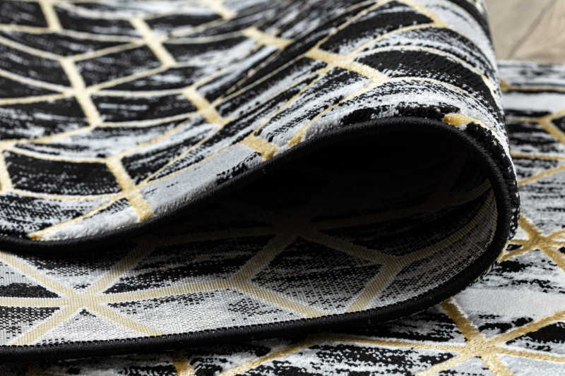 Běhoun Gloss 409A 82 3D cubes black/gold/grey 2