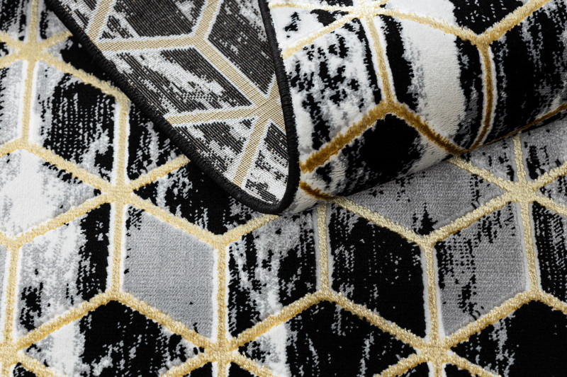 Běhoun Gloss 409A 82 3D cubes black/gold/grey 5