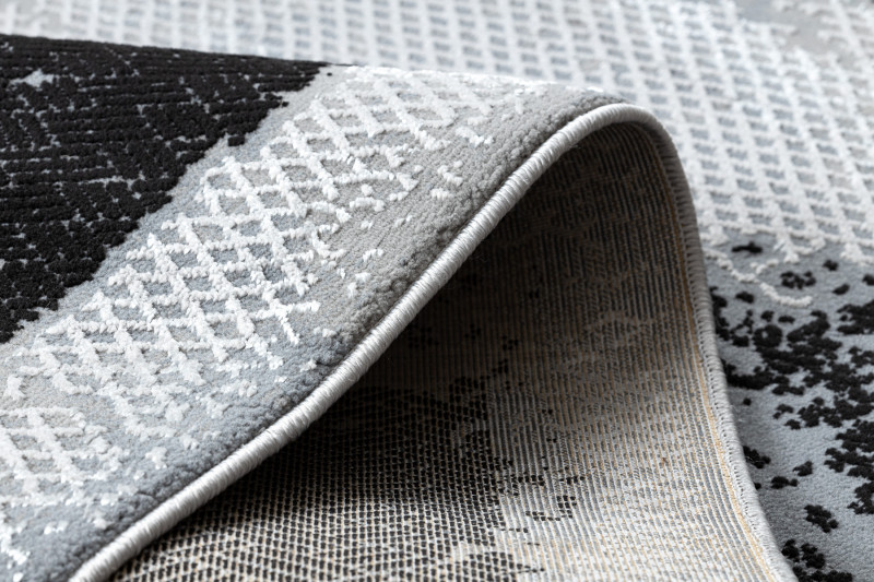 Kusový koberec Core A004 Frame black/light grey 2