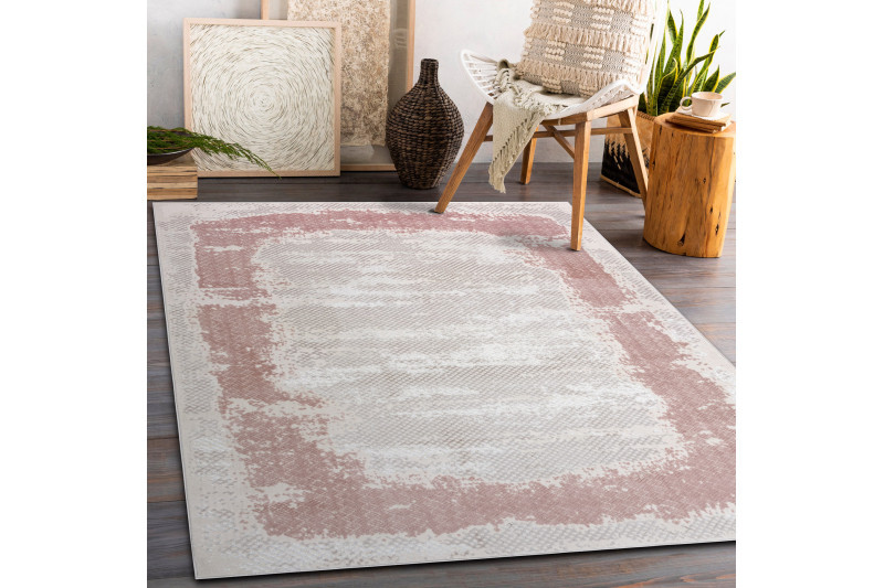 Kusový koberec Core A004 Frame beige/pink 180x270 cm (obrázek 11)