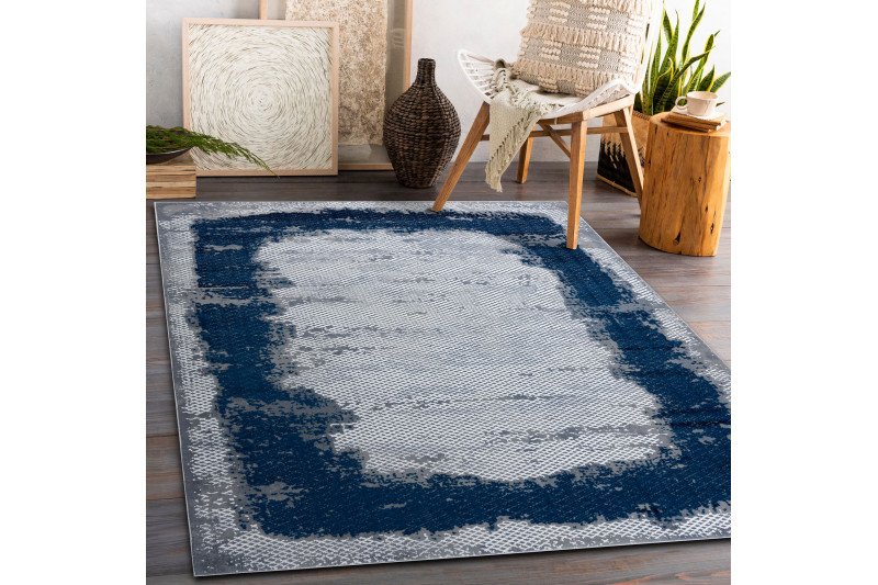 Kusový koberec Core A004 Frame blue/grey 120x170 cm (obrázek 9)