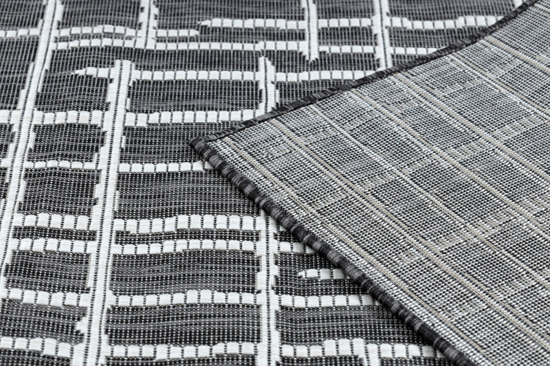 Kusový koberec Sion Sisal Trellis 22144 black/ecru – na ven i na doma 4