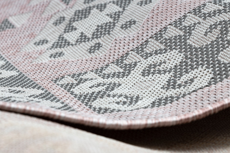 Kusový koberec Sion Sisal Aztec 3007 pink/ecru – na ven i na doma 3