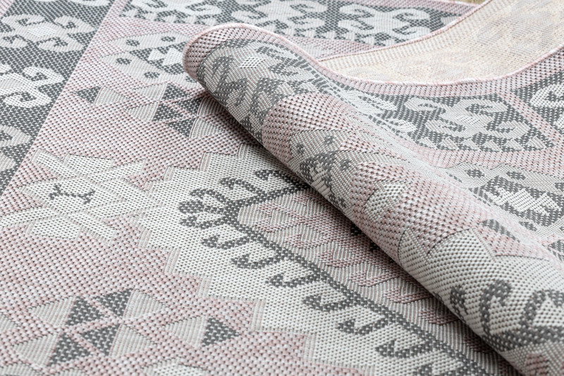 Kusový koberec Sion Sisal Aztec 3007 pink/ecru – na ven i na doma 4