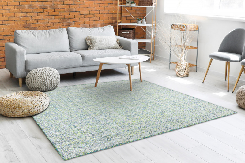 Kusový koberec Sion Sisal Aztec 22184 green/blue/ecru – na ven i na doma 2