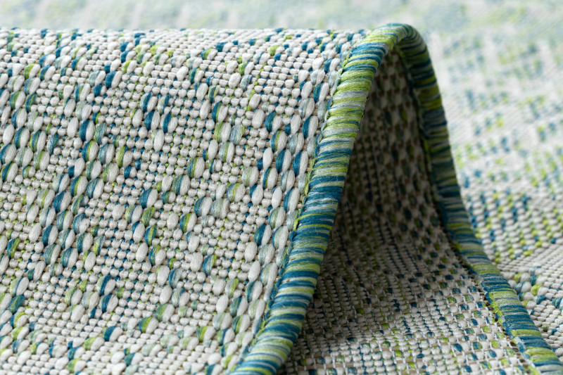 Kusový koberec Sion Sisal Aztec 22184 green/blue/ecru – na ven i na doma 80x150 cm (obrázek 7)