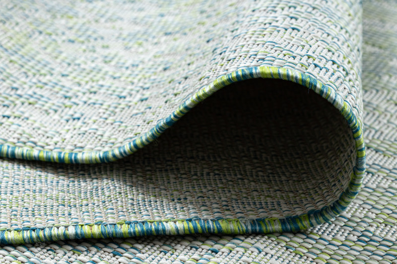 Kusový koberec Sion Sisal Aztec 22184 green/blue/ecru – na ven i na doma 80x150 cm (obrázek 8)