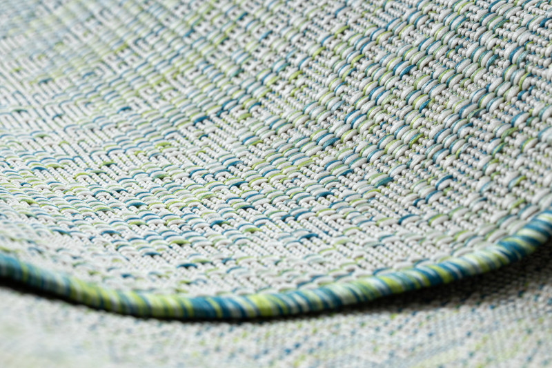 Kusový koberec Sion Sisal Aztec 22184 green/blue/ecru – na ven i na doma 80x150 cm (obrázek 9)