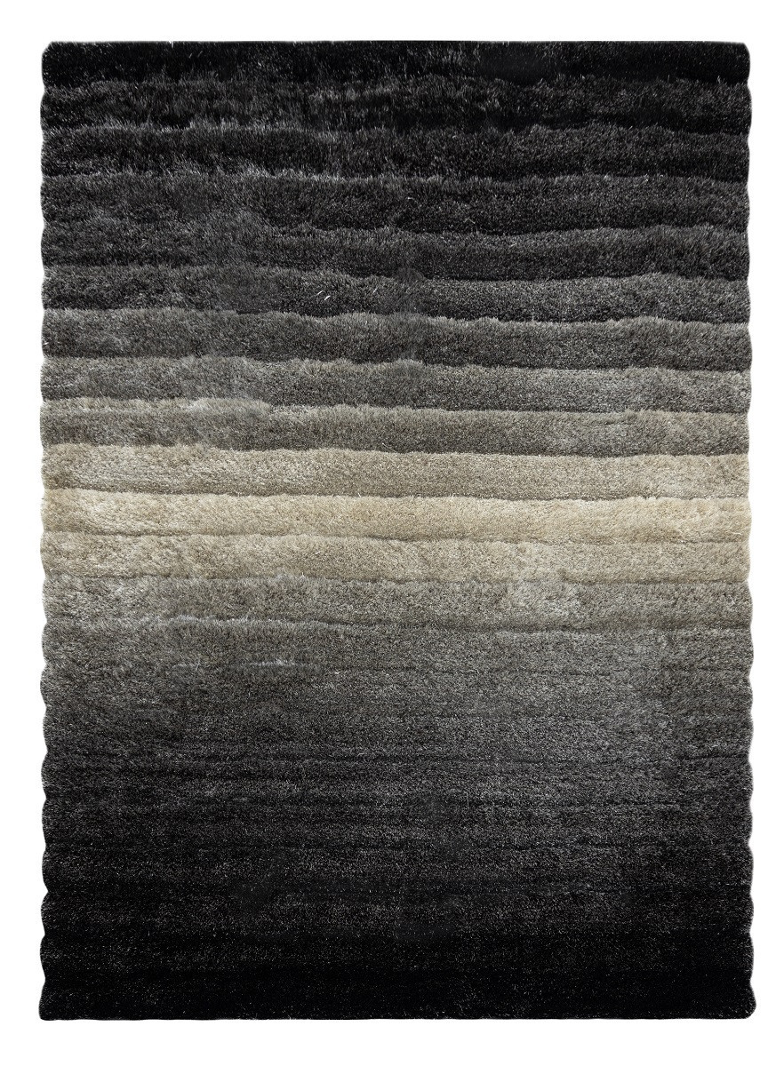 Kusový koberec Flim 007-B6 Stripes grey