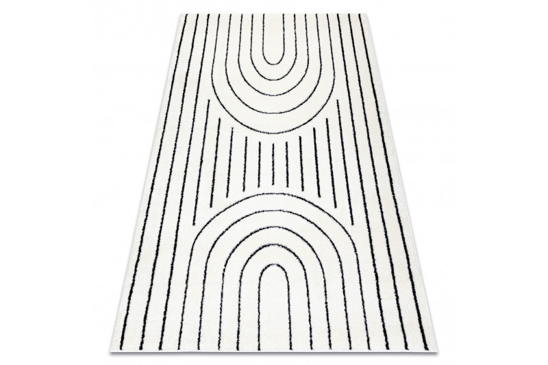 Kusový koberec Mode 8494 geometric cream/black 80x150 cm (obrázek 7)