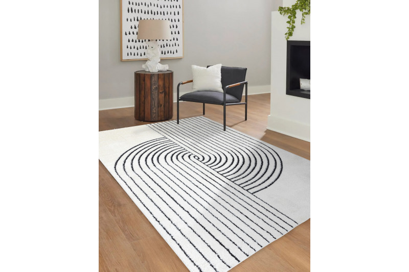 Kusový koberec Mode 8587 geometric cream/black 120x170 cm (obrázek 11)