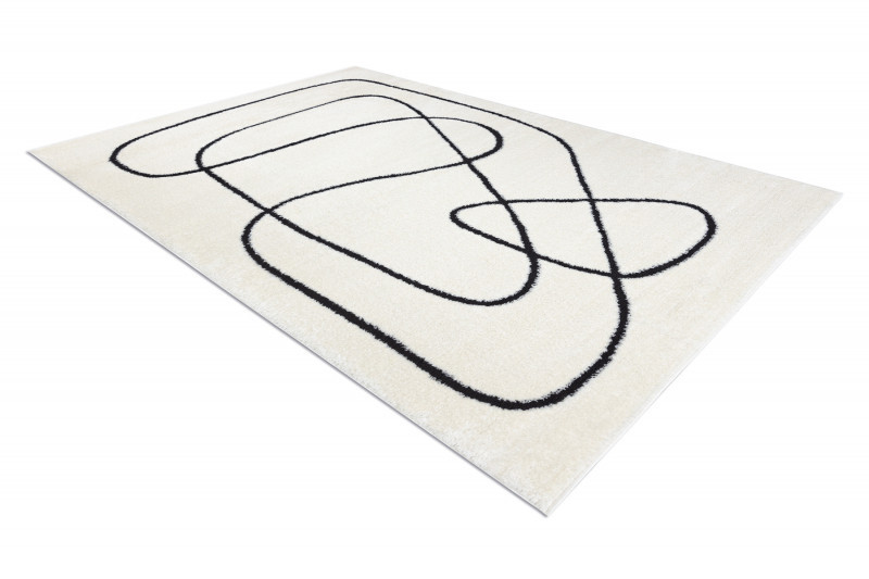 Kusový koberec Mode 8377 abstract cream/black 80x150 cm (obrázek 9)