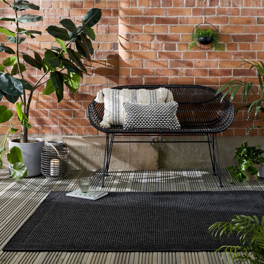 Kusový koberec Aruba Alfresco Weave Charcoal – na ven i na doma 3