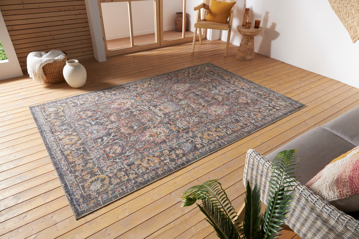 Kusový koberec Cairo 105588 Port Said Cream Blue – na ven i na doma 5