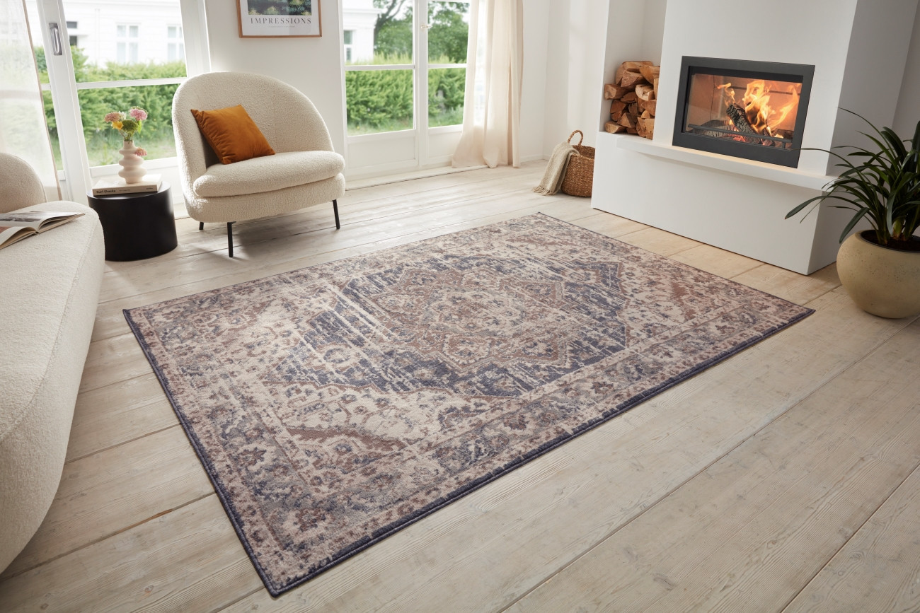 Kusový koberec Terrain 105595 Sand Cream Blue 3