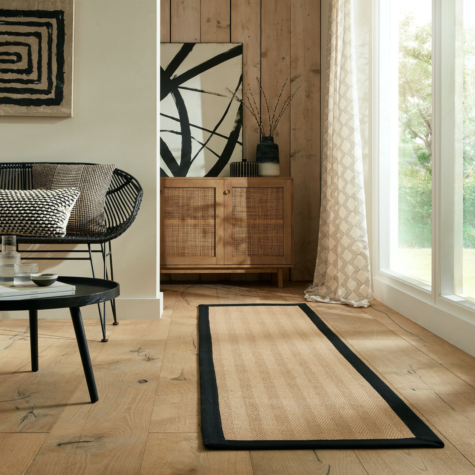 Běhoun Herringbone Border Kira Black 3