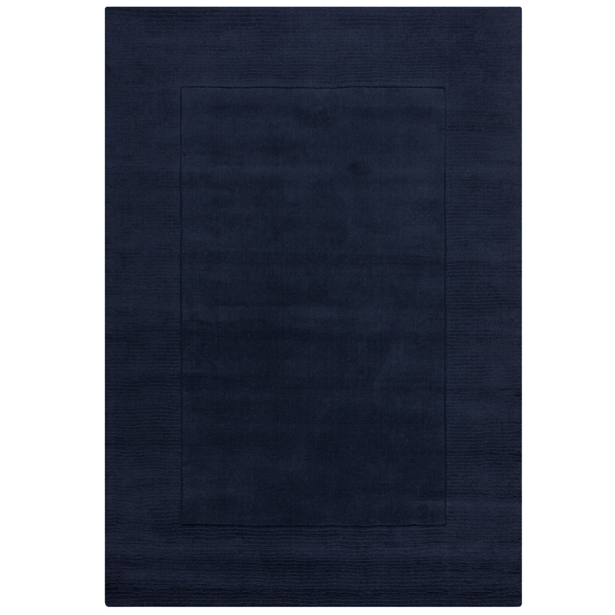Kusový ručně tkaný koberec Tuscany Textured Wool Border Blue