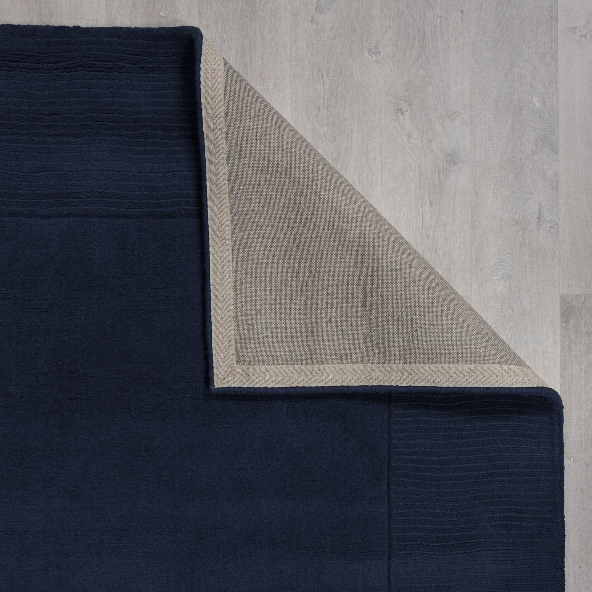 Kusový ručně tkaný koberec Tuscany Textured Wool Border Blue 4