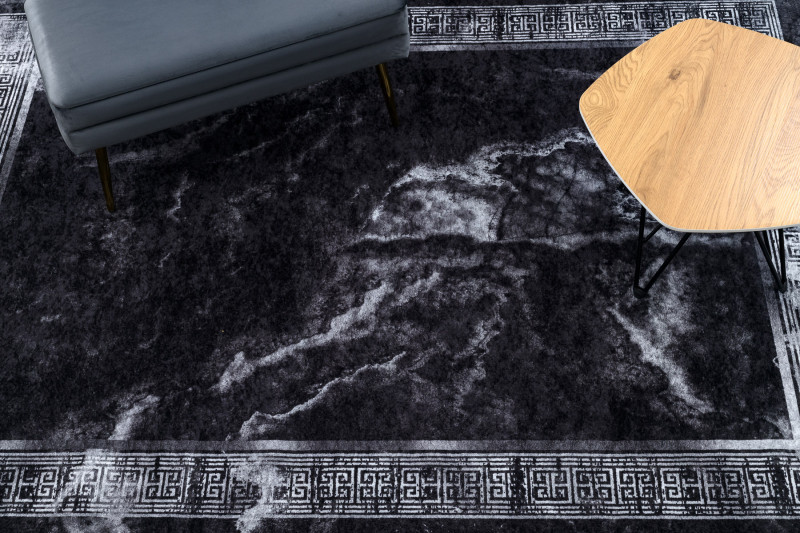 Kusový koberec Miro 51278.810 Marble black / white 4