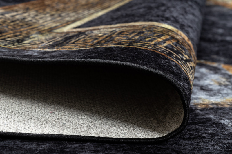Kusový koberec Miro 51278.809 Marble black / gold 5