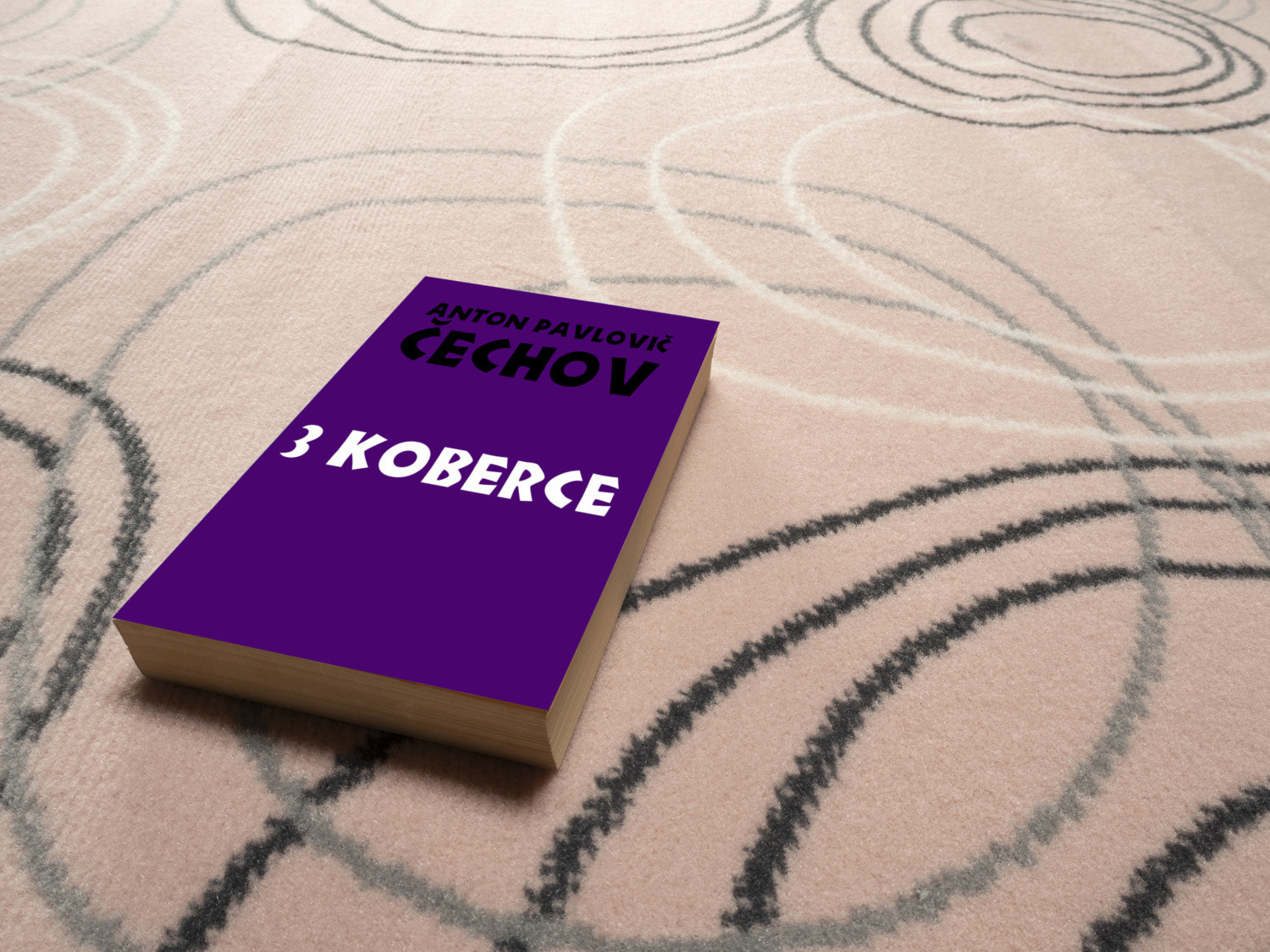 Kusový koberec Kruhy powder pink 4