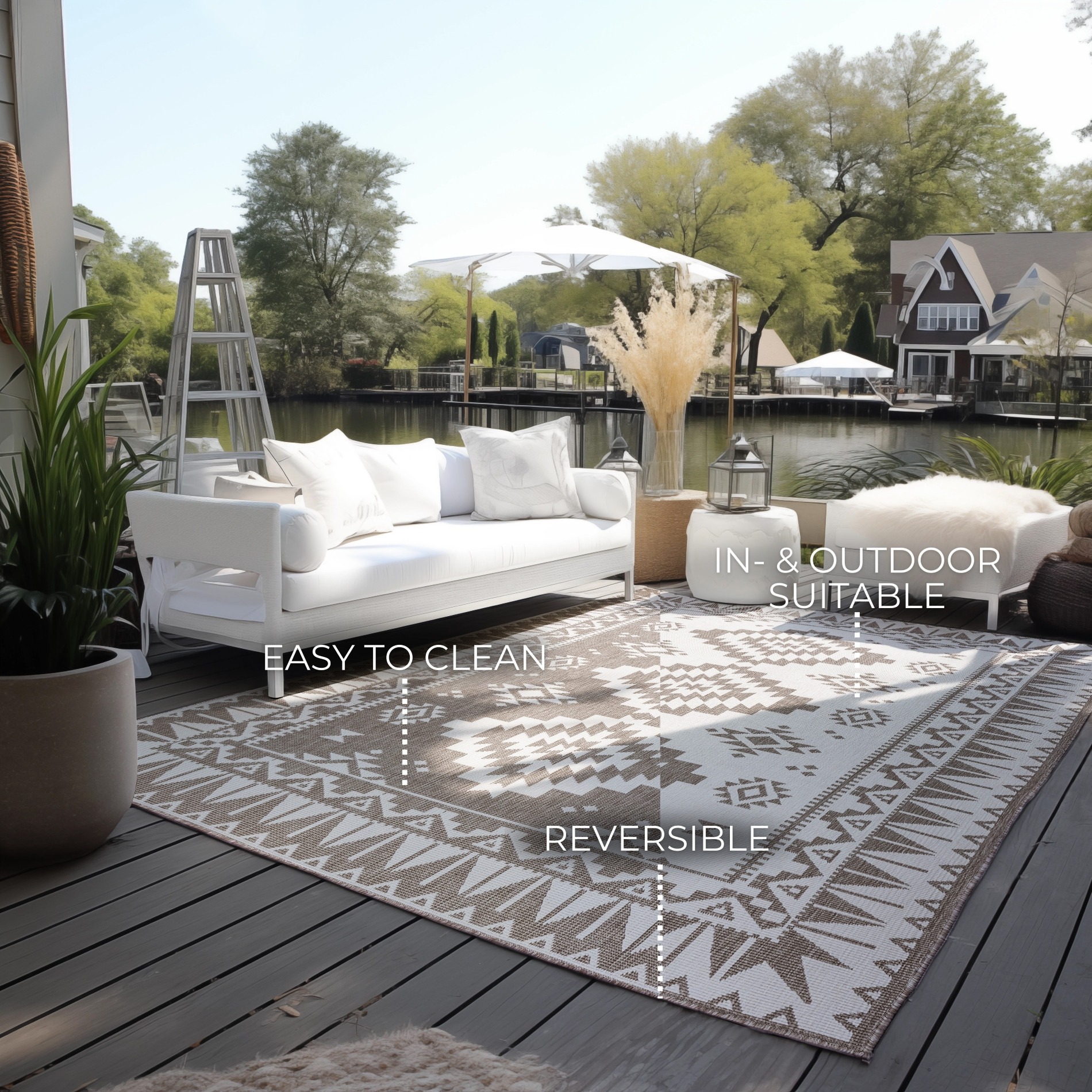 Kusový koberec Gemini 106021 Linen z kolekce Elle – na ven i na doma 80x150 cm (obrázek 9)