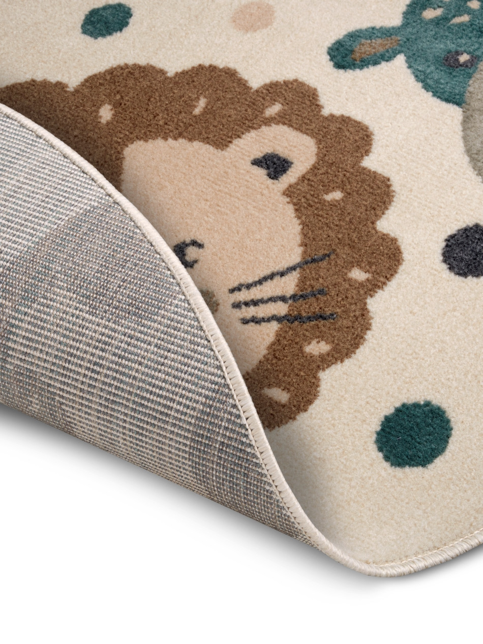 Dětský koberec Adventures 105968 Cream Brown Blue kruh Kruh Ø 100 cm 3