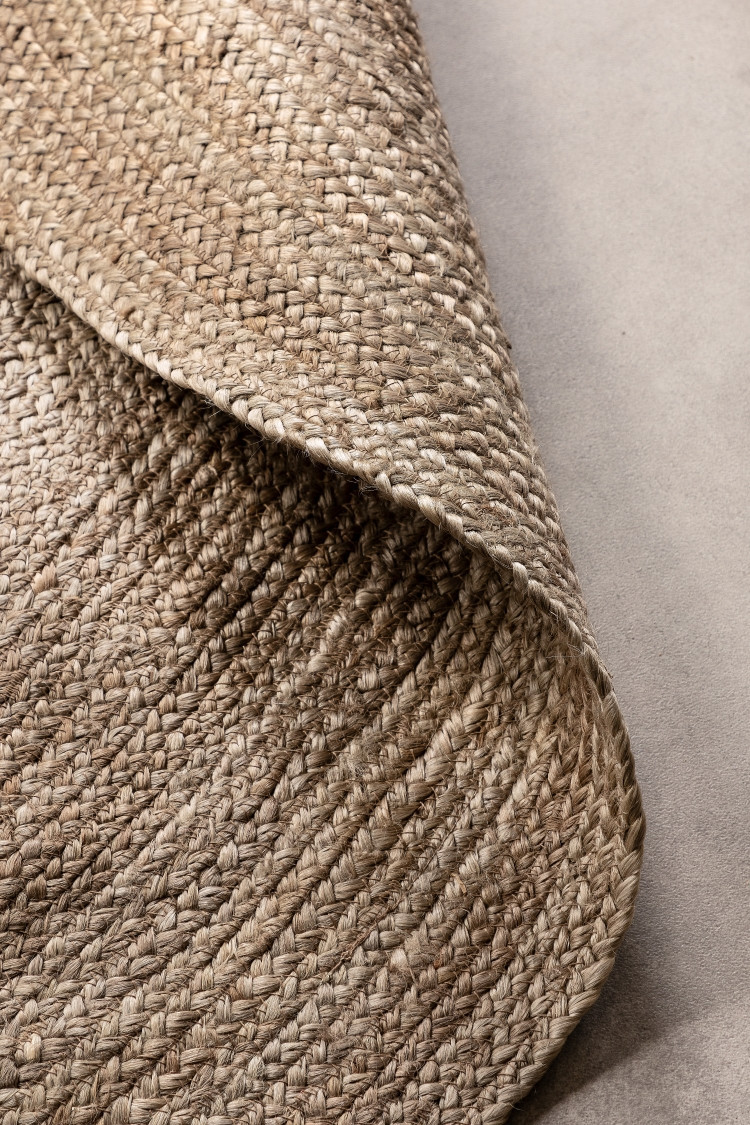 Kusový koberec Jute Braided 106006 Grey Brown Kruh Ø 100 cm 4