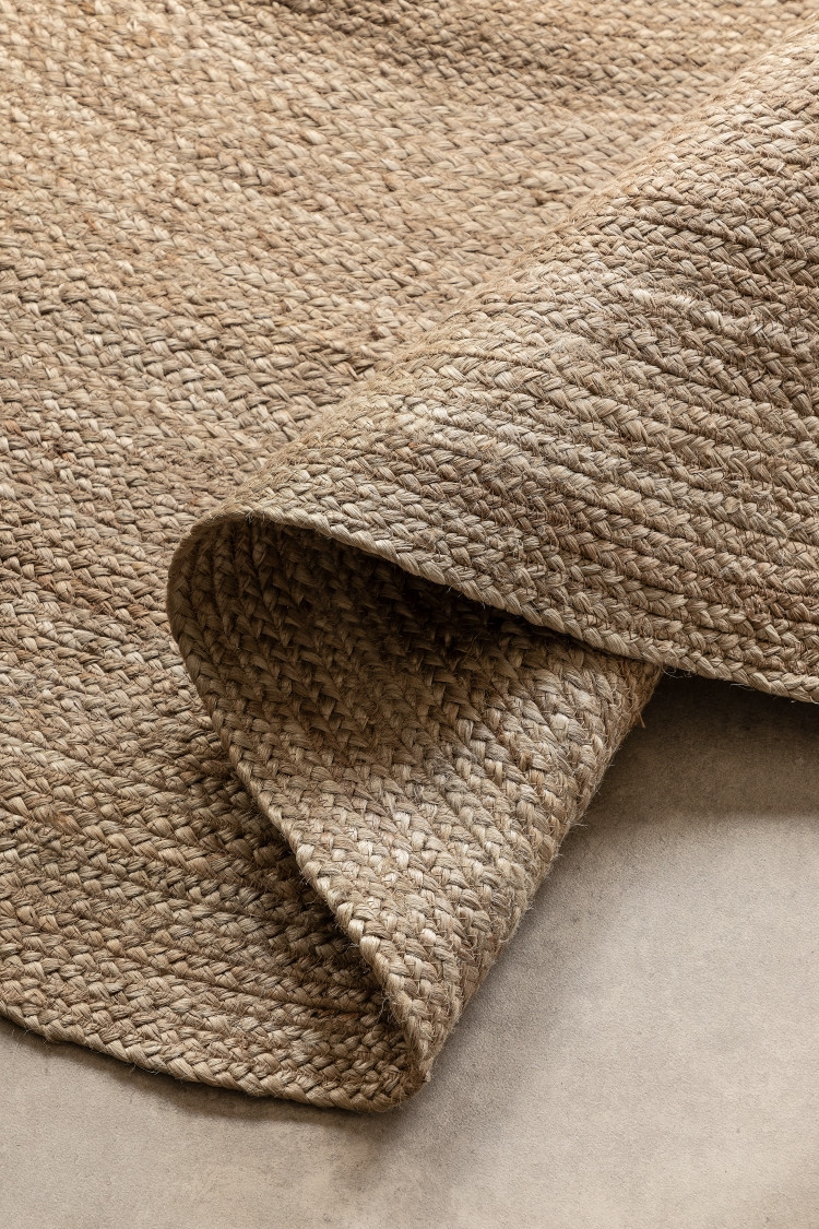 Kusový koberec Jute Braided 106006 Grey Brown Kruh Ø 100 cm 5